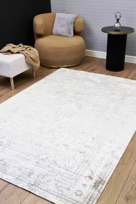 Ковер Heriz 160х230 бежево-серого цвета с бахромой - купить Ковры по цене 57000.0