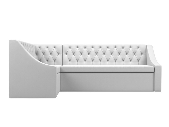 Угловой диван-кровать Мерлин белого цвета (экокожа) левый угол - купить Угловые диваны по цене 48999.0