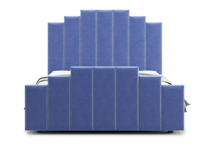 Кровать Velino 160х200 синего цвета с подъемным механизмом - купить Кровати для спальни по цене 45300.0