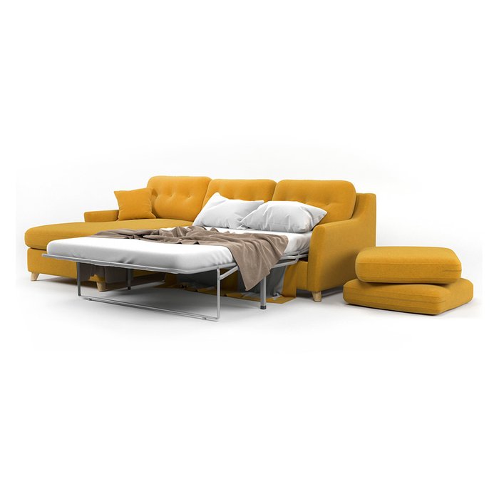 Диван-кровать угловой Raf SFR желтого цвета - купить Угловые диваны по цене 114700.0