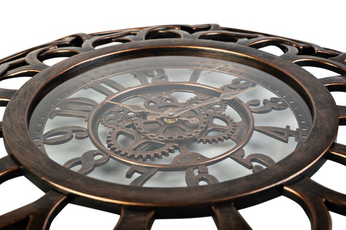 Часы настенный темно-коричневого цвета - купить Часы по цене 1980.0
