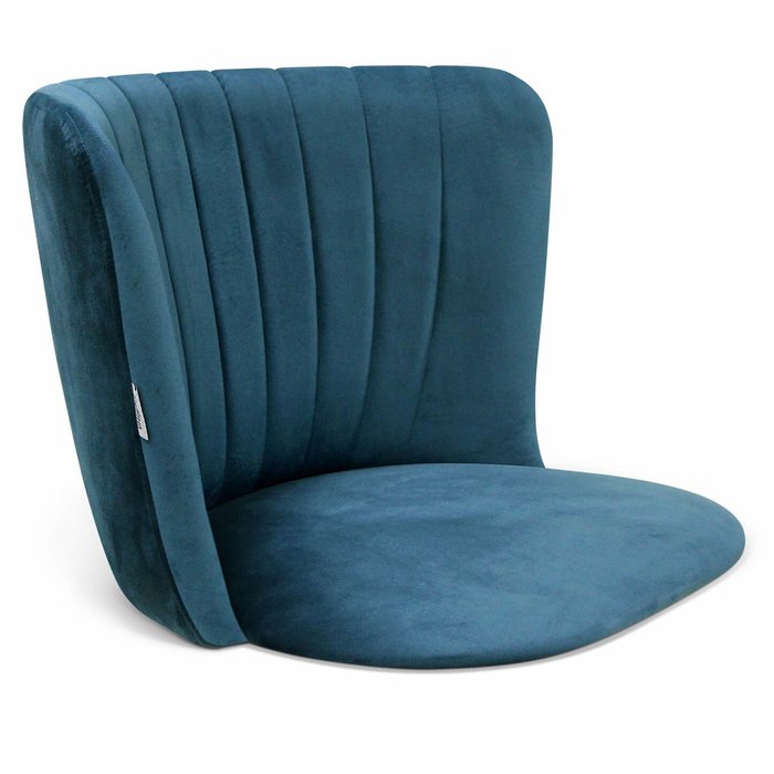 Обеденный стул Intercrus синего цвета на металлическом каркасе - купить Обеденные стулья по цене 11210.0