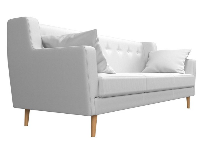 Диван Брайтон белого цвета (экокожа) - лучшие Прямые диваны в INMYROOM