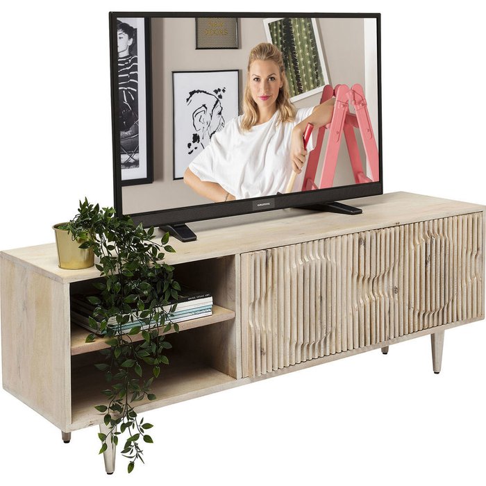 Тумба под ТВ Echo из древесины манго - лучшие Тумбы для ТВ в INMYROOM Тумба под ТВ Echo из древесины манго - лучшие Тумбы для ТВ в INMYROOM