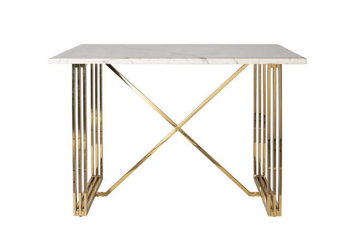 Барный стол со стальным основанием золотого цвета - купить Барные столы по цене 66000.0