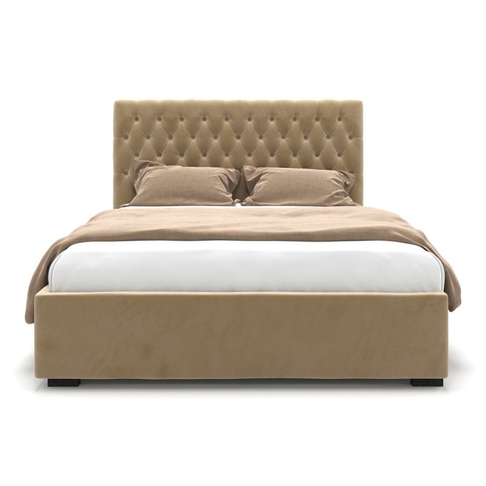Кровать Emily с подъемным механизмом бежевого цвета 200х200 - лучшие Кровати для спальни в INMYROOM