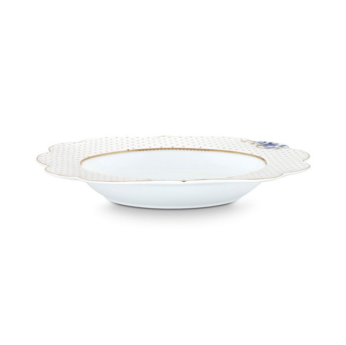 Набор из двух глубоких тарелок Royal белого цвета - лучшие Тарелки в INMYROOM