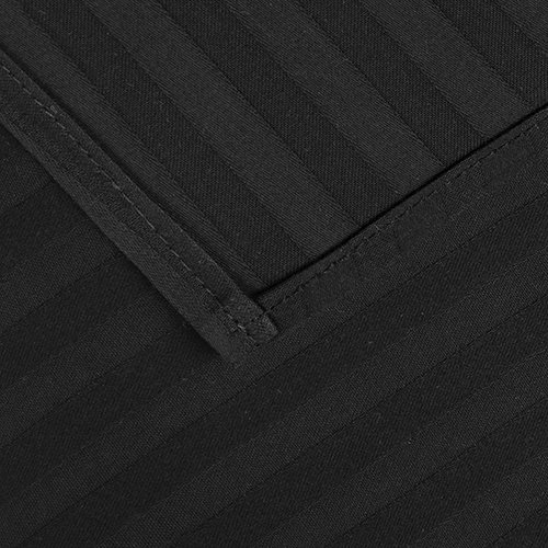 Простыня 'HoReCa' 200х217, страйп-сатин, 100% хлопок, пл. 125 гр./кв. м., 'Черный' - лучшие Простыни в INMYROOM