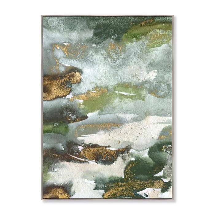 Репродукция картины на холсте River from a birds-eye view - купить Картины по цене 43998.0