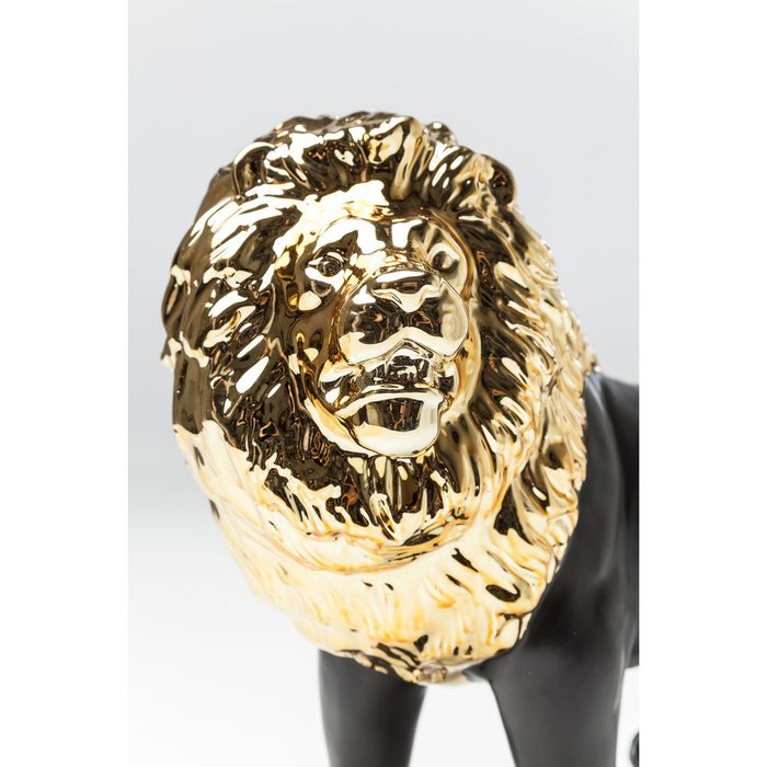 Копилка Lion черно-золотого цвета - лучшие Фигуры и статуэтки в INMYROOM