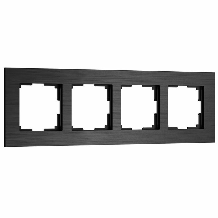 W0043508/ Рамка на 4 поста AluMax (черный алюминий) W0043508 AluMax черный алюминий W0043508/ Рамка на 4 поста AluMax (черный алюминий) W0043508 AluMax черный алюминий