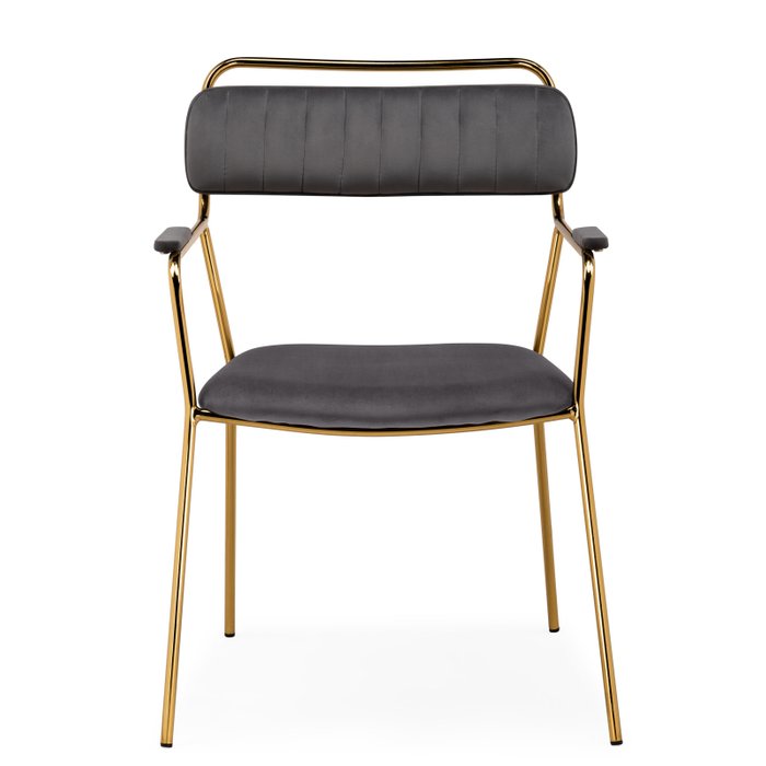 Стул Aspen серо-золотого цвета - купить Обеденные стулья по цене 6310.0