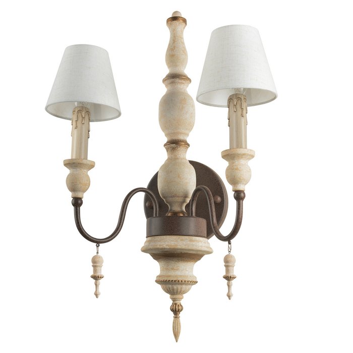 Бра Country 10419W (ткань, цвет белый) - лучшие Бра и настенные светильники в INMYROOM