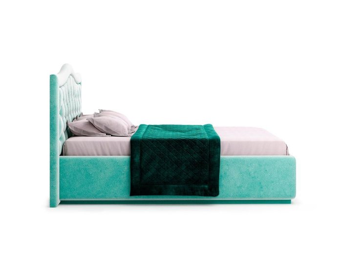 Кровать Vicensa мятного цвета с ортопедическим основанием 180х200 - лучшие Кровати для спальни в INMYROOM