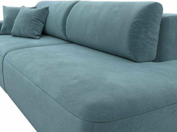 Диван-кровать Лига 036 Модерн темно-бирюзового цвета с левым подлокотником - лучшие Прямые диваны в INMYROOM