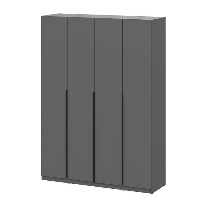 Распашной шкаф Даиго серого цвета Распашной шкаф Даиго серого цвета