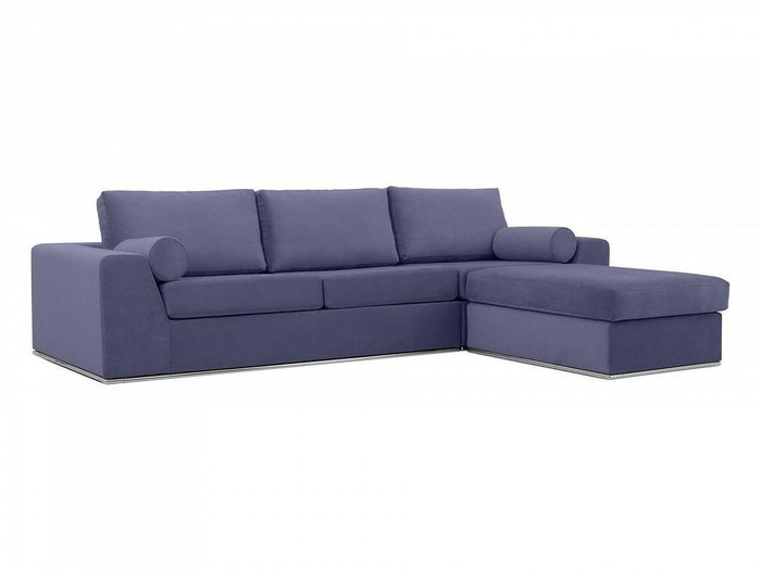 Модульный диван-кровать с пуфом Igarka синего цвета  - лучшие Прямые диваны в INMYROOM