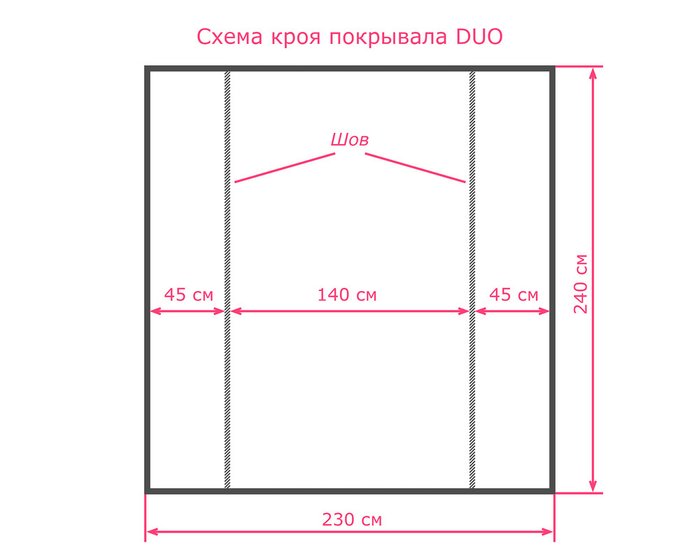 Покрывало Duo Glance Twiddle Viola 230x240 фиолетового цвета  - лучшие Покрывала в INMYROOM