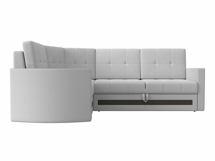 Угловой диван-кровать Белла белого цвета (экокожа) левый угол - купить Угловые диваны по цене 62999.0