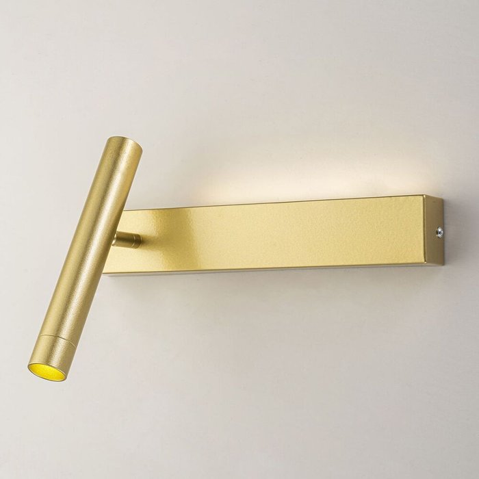 Настенный светильник Pulsar 10274/1LED Gold (металл, цвет золото) - лучшие Бра и настенные светильники в INMYROOM Настенный светильник Pulsar 10274/1LED Gold (металл, цвет золото) - лучшие Бра и настенные светильники в INMYROOM