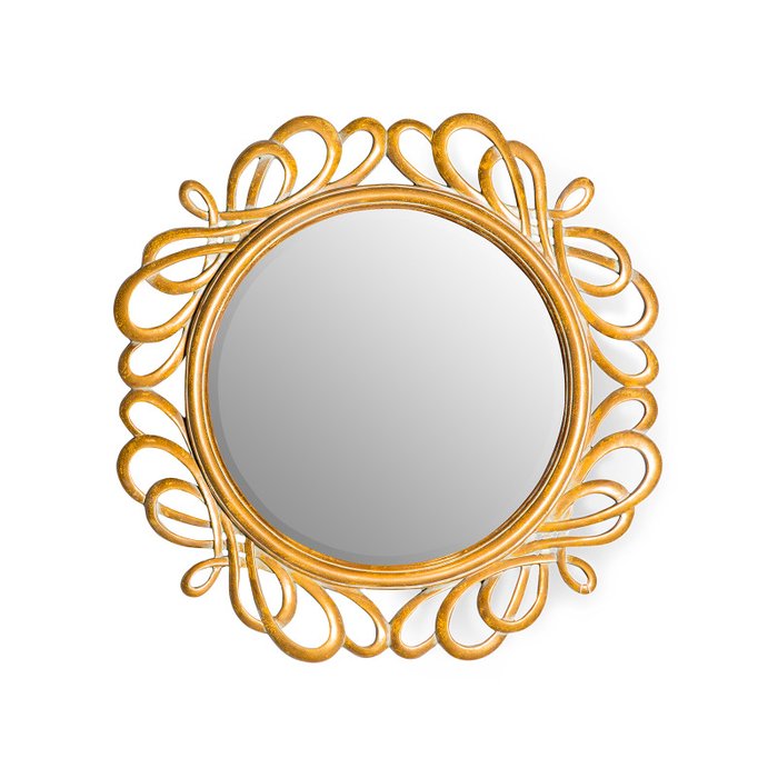 Зеркало Frisette золотого цвета
