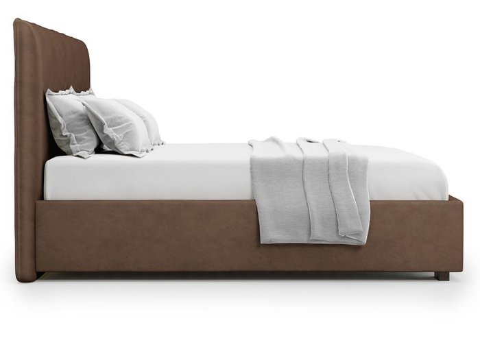 Кровать Brachano 180х200 коричневого цвета - лучшие Кровати для спальни в INMYROOM Кровать Brachano 180х200 коричневого цвета - лучшие Кровати для спальни в INMYROOM