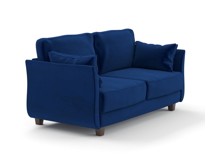 Диван-кровать Фуго синего цвета - купить Прямые диваны по цене 50160.0