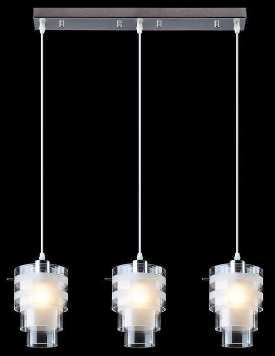 Подвесной светильник с прозрачными плафонами - купить Подвесные люстры по цене 3803.0
