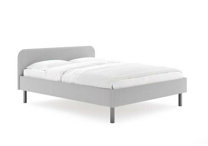Кровать Селена 160х200 серого цвета с основанием