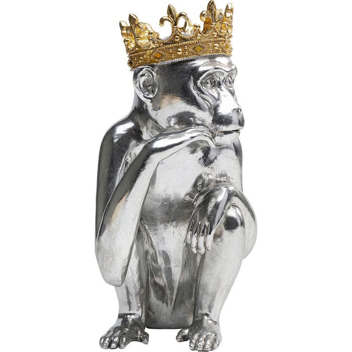 Статуэтка King Monkey серого цвета