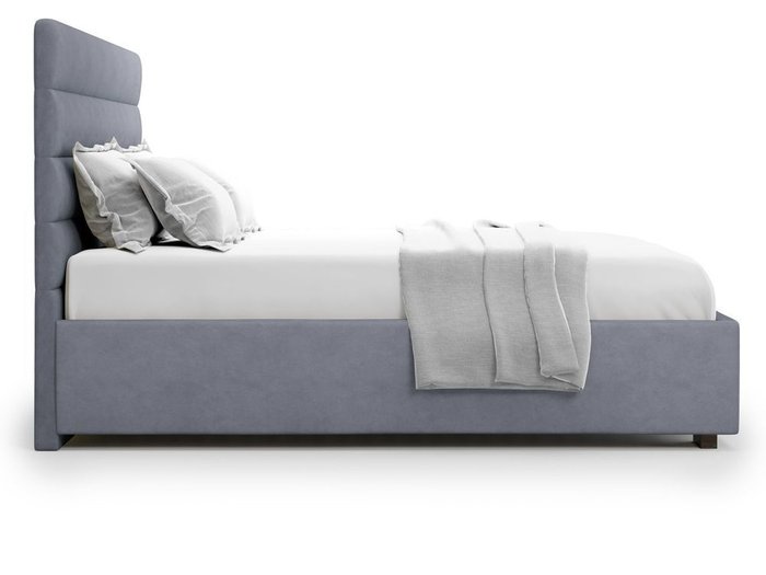 Кровать с подъемным механизмом Karezza 180х200 серого цвета - лучшие Кровати для спальни в INMYROOM