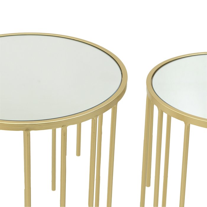 Набор из двух кофейных столиков золотого цвета - лучшие Кофейные столики в INMYROOM