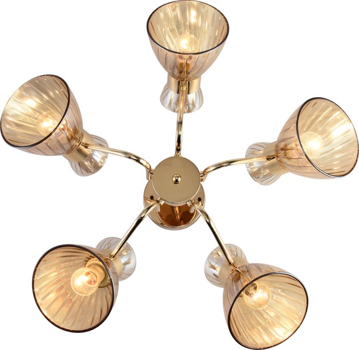 Люстра на штанге Victoria Б0069944 (стекло, цвет бежевый) - лучшие Подвесные люстры в INMYROOM Люстра на штанге Victoria Б0069944 (стекло, цвет бежевый) - лучшие Подвесные люстры в INMYROOM