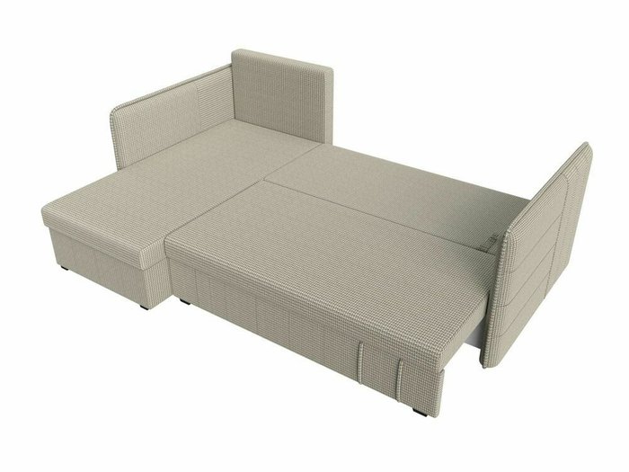 Угловой диван-кровать Слим серо-бежевого цвета левый угол - купить Угловые диваны по цене 28999.0