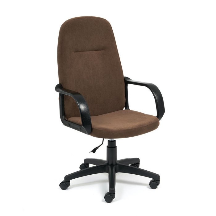 Кресло офисное Leader коричневого цвета