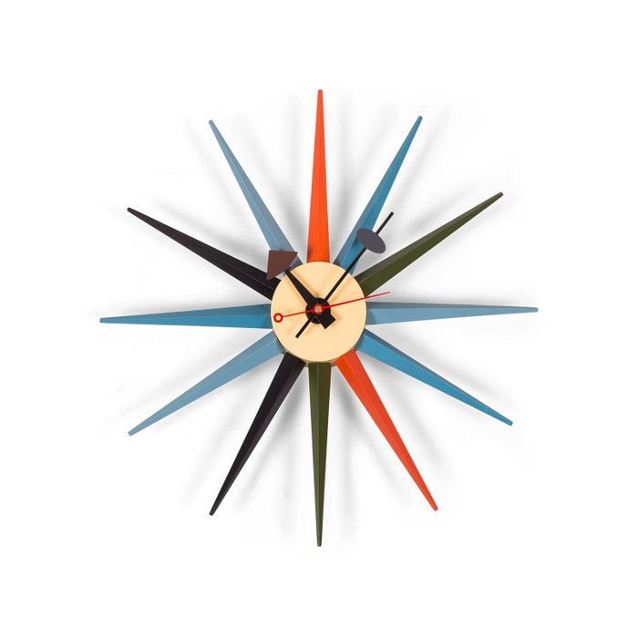 Часы настенные SunBurst Clock из металла Часы настенные SunBurst Clock из металла