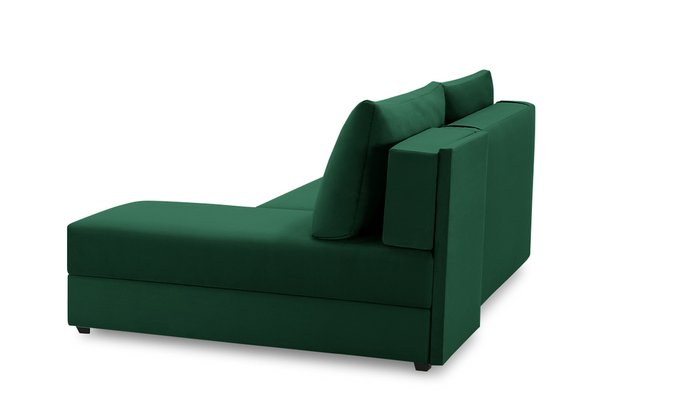Угловый диван-кровать с оттоманкой Джелонг Лайт зеленого цвета - лучшие Угловые диваны в INMYROOM