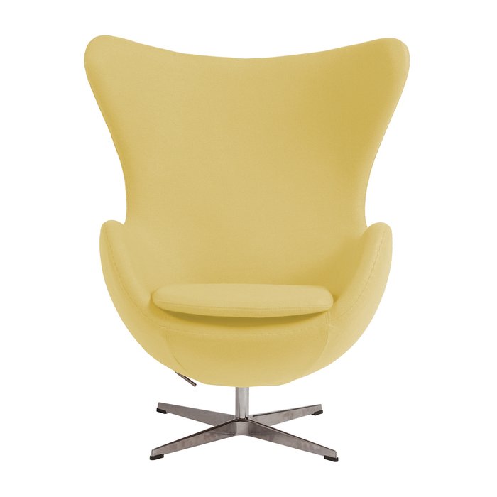 Кресло Egg Chair жёлтого цвета