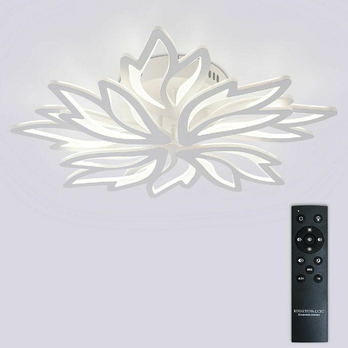 Потолочная люстра Rif LED LAMPS 81118/6C (акрил, цвет белый) - купить Потолочные люстры по цене 5621.0