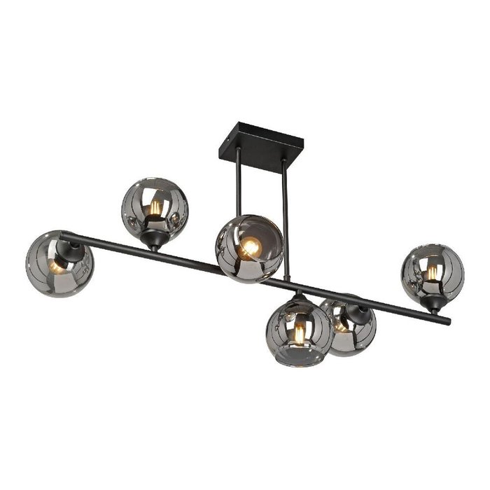 Потолочная люстра V2046-1/6PL (цвет дымчатый) Потолочная люстра V2046-1/6PL (цвет дымчатый)