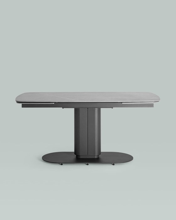Раскладной обеденный стол Глория серого цвета - лучшие Обеденные столы в INMYROOM