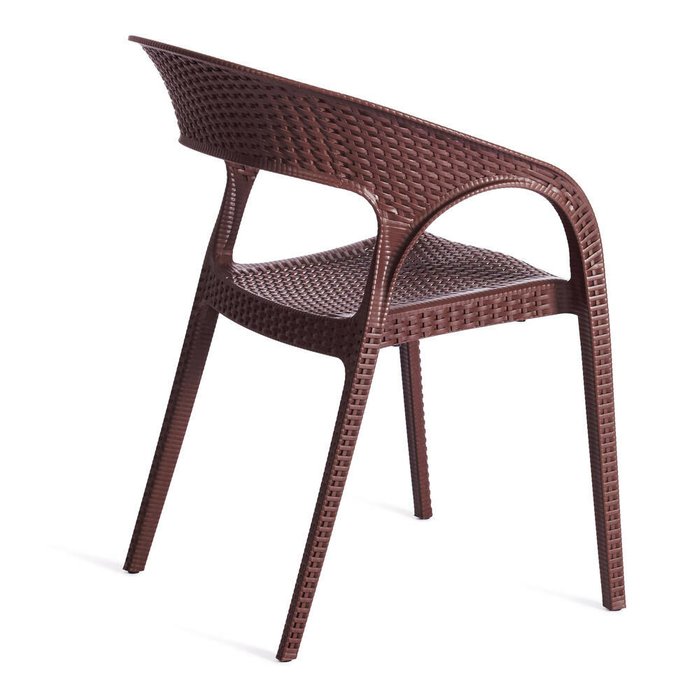 Обеденный стул-кресло Tinto коричневого цвета - лучшие Обеденные стулья в INMYROOM