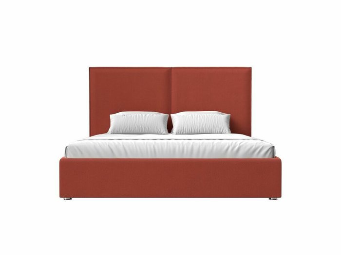 Кровать Аура 200х200 кораллового цвета с подъемным механизмом  - купить Кровати для спальни по цене 96999.0