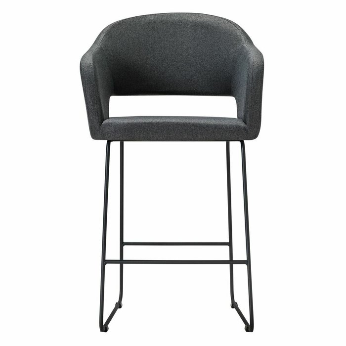 Полубарный стул Oscar тёмно-серого цвета - купить Барные стулья по цене 11760.0