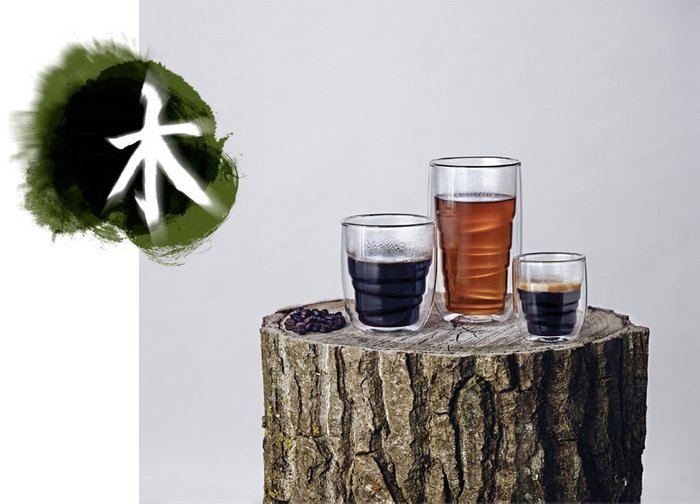 Набор из 2 Стаканов elements wood  - купить Бокалы и стаканы по цене 1450.0