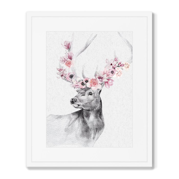 Репродукция картины в раме Graceful deer No2 - купить Картины по цене 8199.0