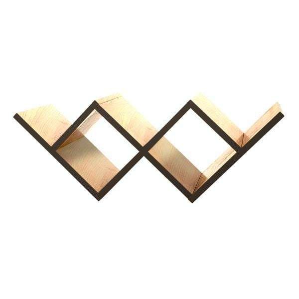 Полка для гостиной Woo Shelf с торцом темно-коричневого цвета Полка для гостиной Woo Shelf с торцом темно-коричневого цвета
