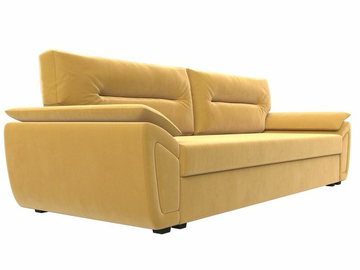 Прямой диван-кровать Нэстор Лайт желтого цвета - лучшие Прямые диваны в INMYROOM