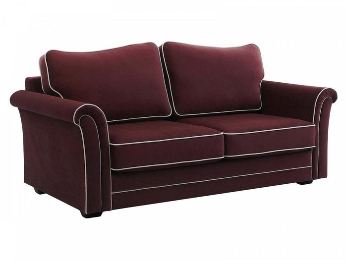 Диван двухместный Sydney бордового цвета - купить Прямые диваны по цене 87750.0