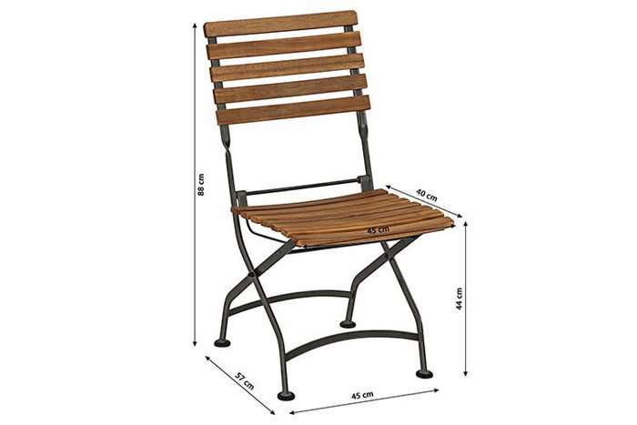 Стул Lata из массива акации - лучшие Садовые стулья в INMYROOM